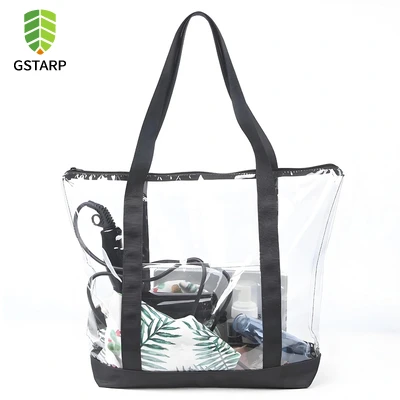 Tecido de saco transparente de PVC