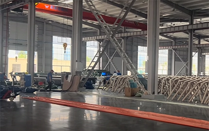 Oficina de produção de cerca de óleo de tenda inflável 2